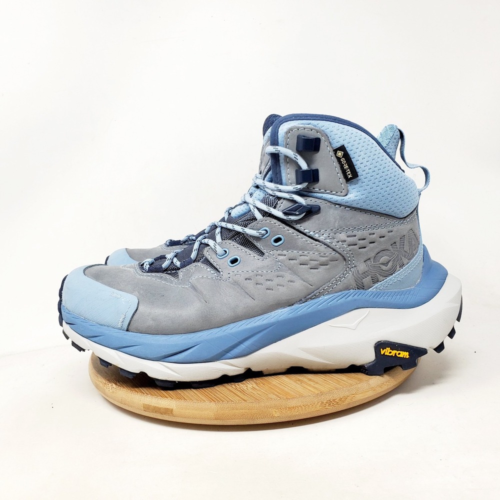 Hoka One One Kaha 2 GTX Shoes Womens 7 Blue Trail High Top Hike Comfort Sneaker - Picture 6 of 13